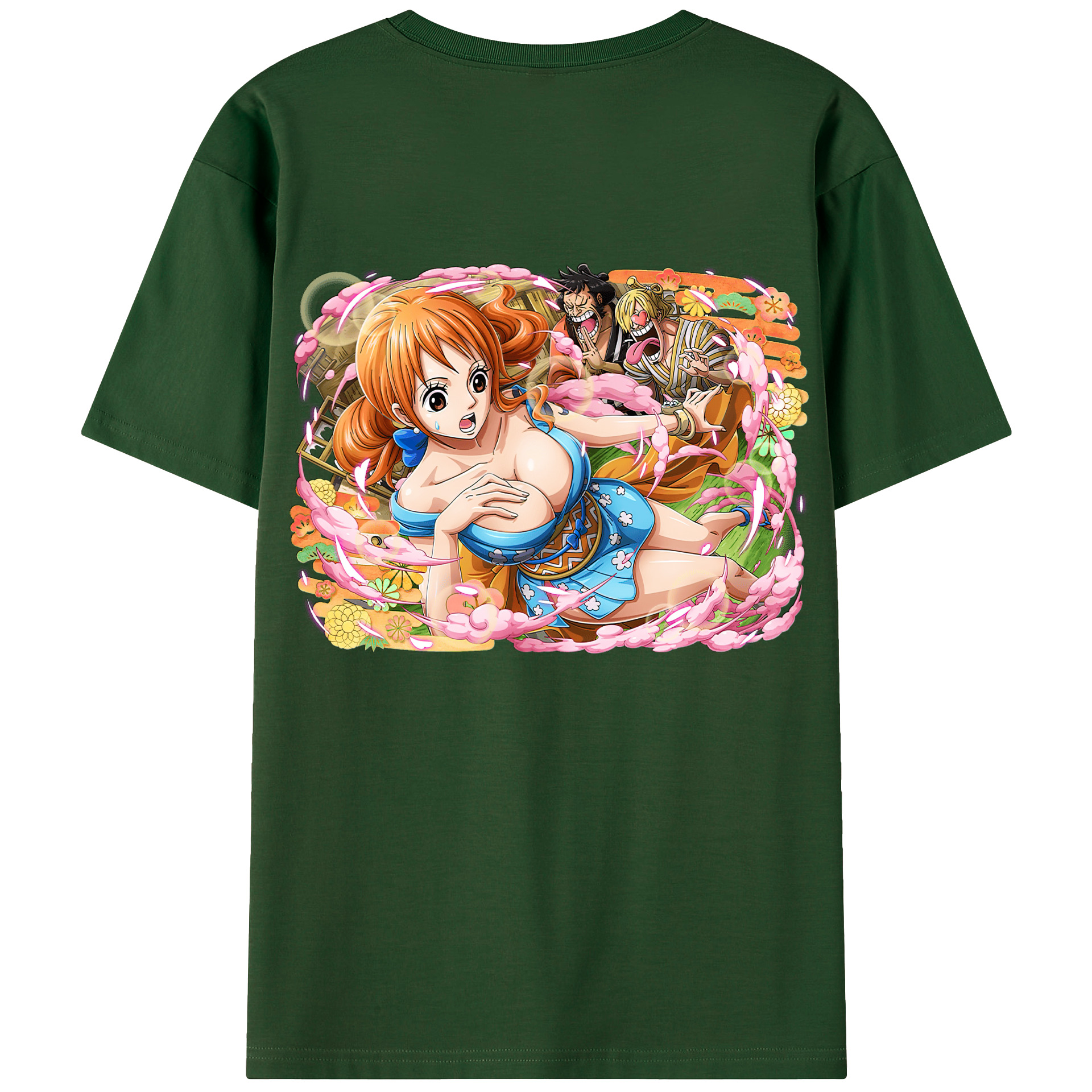 ワンピース ナミ ONE PIECE Nami 綿100％半袖Tシャツ（背面プリント）